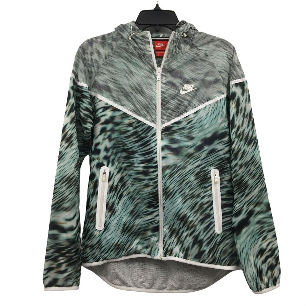 Nike Tech Hyperfuse Windrunner Jacket Aqua Full Z… - image 4